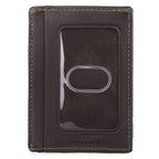 Dopp Men's Regatta Front Pocket Money Clip Leather, Brown