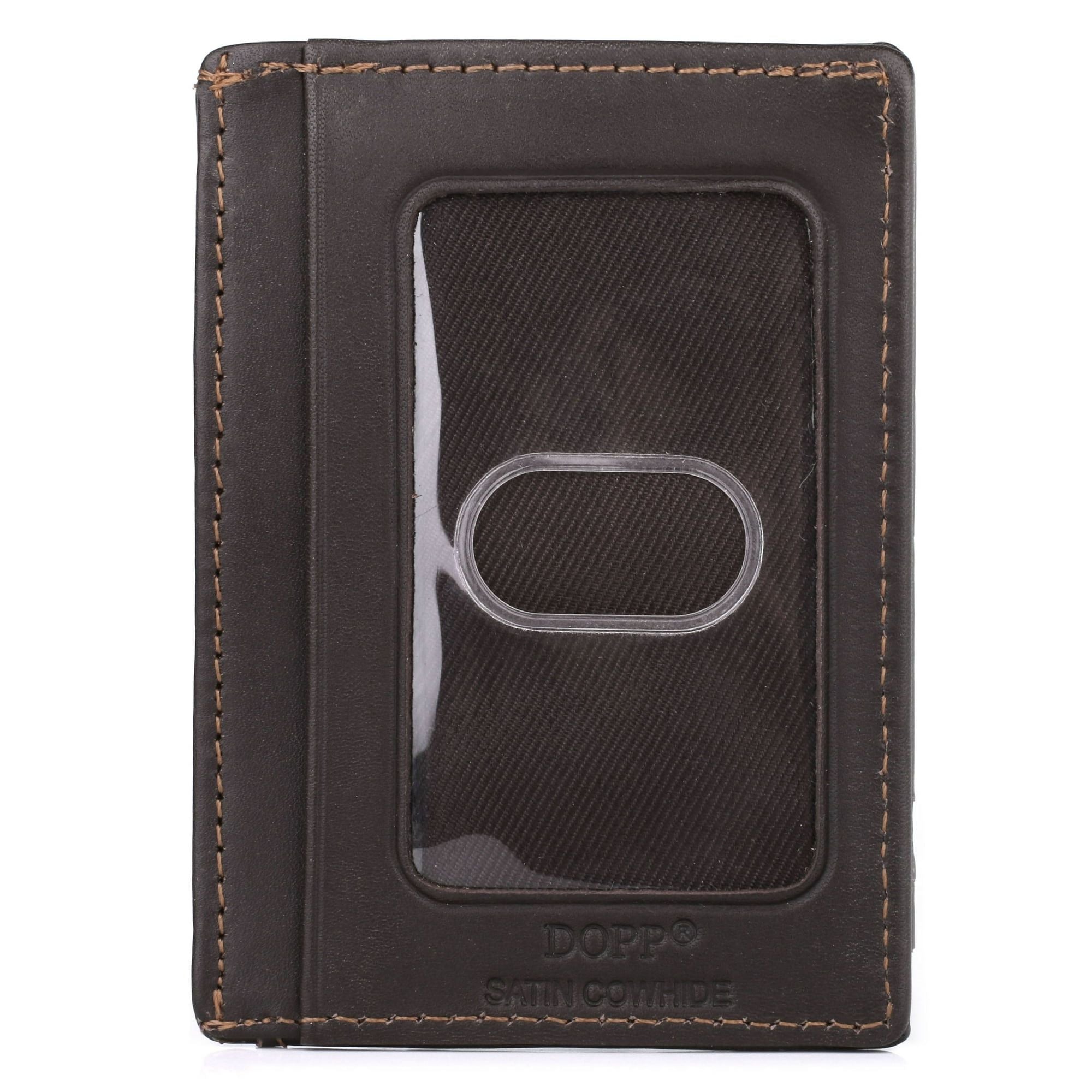 Dopp Men's Regatta Front Pocket Money Clip Leather, Brown