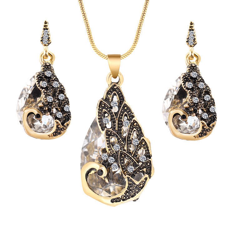 Pendant necklace earring set Pi-Mart