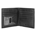 J. Buxton Men's Emblem Cardex Leather, Black