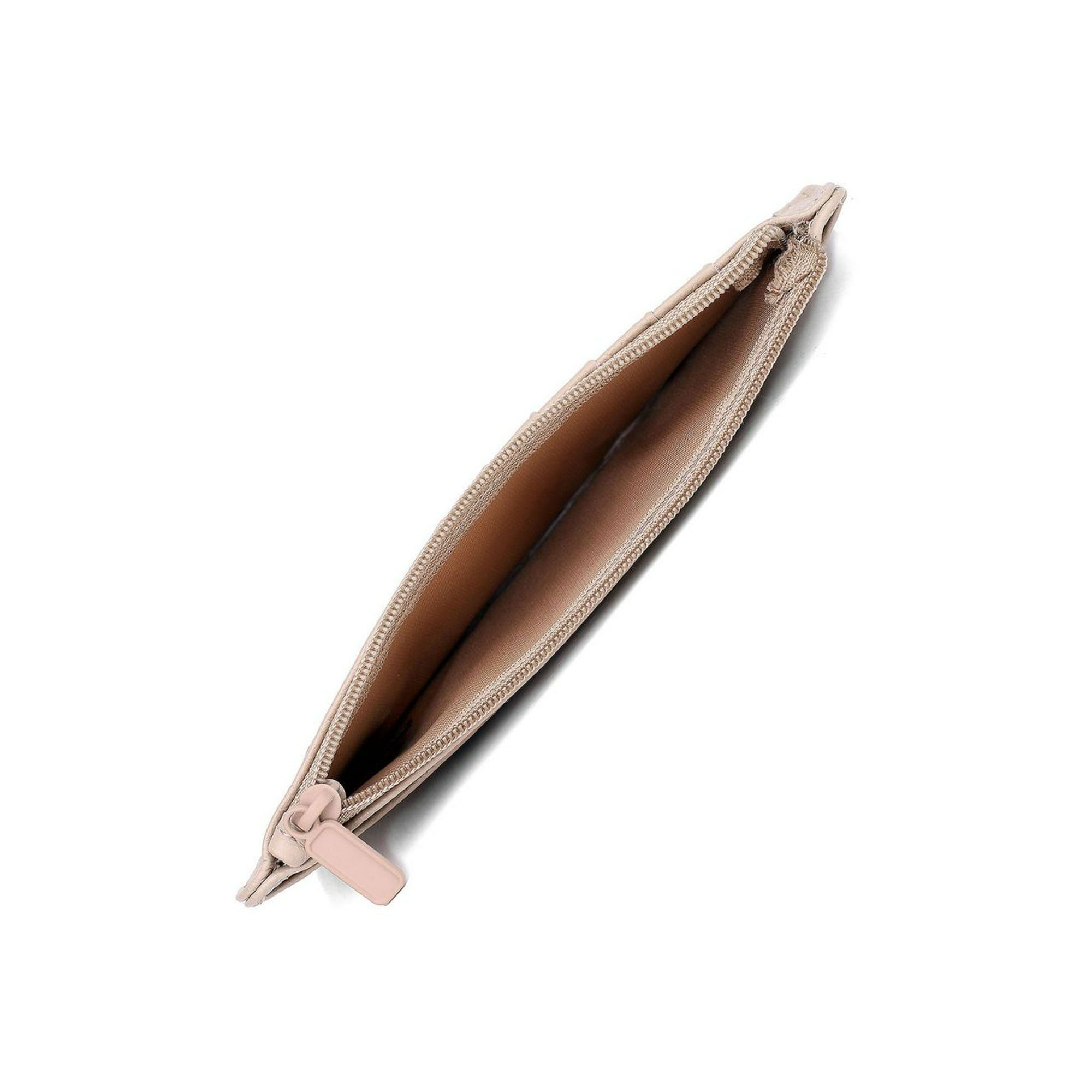 Julia Buxton Women's Hudson Pik-Me-Up Thin Card Holder Leather, White Pepper