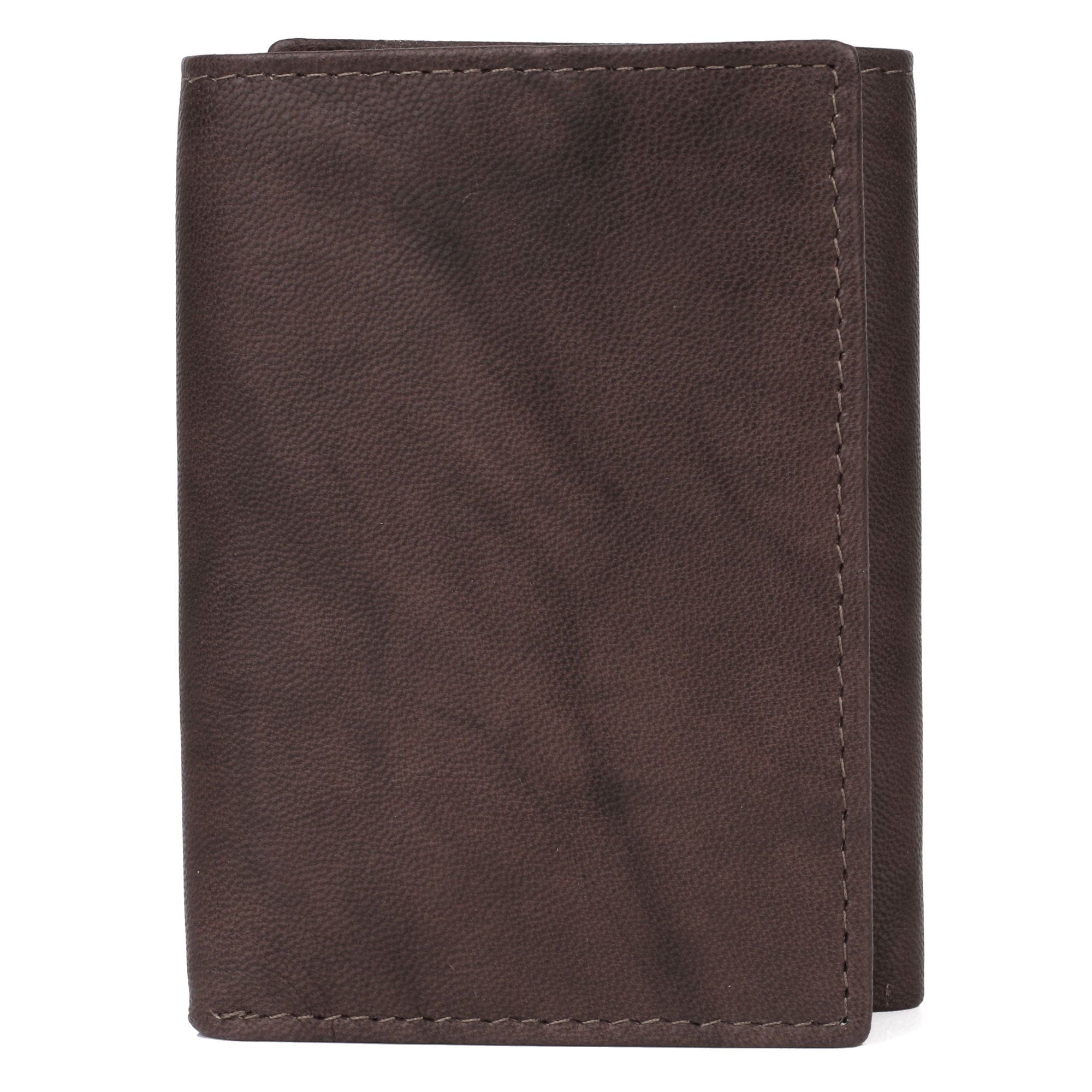 J. Buxton Men's Dakota Three-Fold Leather, Tan