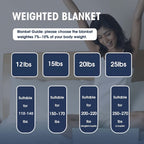 1pc Weighted Blanket 15 Lbs, 20lbs, 25lbs For Adults, Heavy Blanket With Breathable Fabric And Premium Glass Beads, Suitable For Queen/King Size Bed, Dark Grey Lootquake LLC