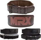 MRX Weight Lifting Belt Leather 4 Inches Wide Back Support Powerlifting Belts for Men Women - SJB-DIAMOND ELITES