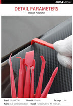 7/13pcs Car Vinyl Film Wrapping Tools Car Sticker Film Scraper Kit Auto Felt Squeegee Scraper Set Knife Decal Plaste Accessories Stevvex