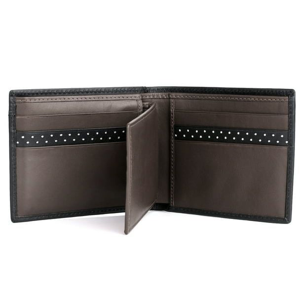 Dopp Men's Alpha RFID ID Convertible Thinfold Leather, Black