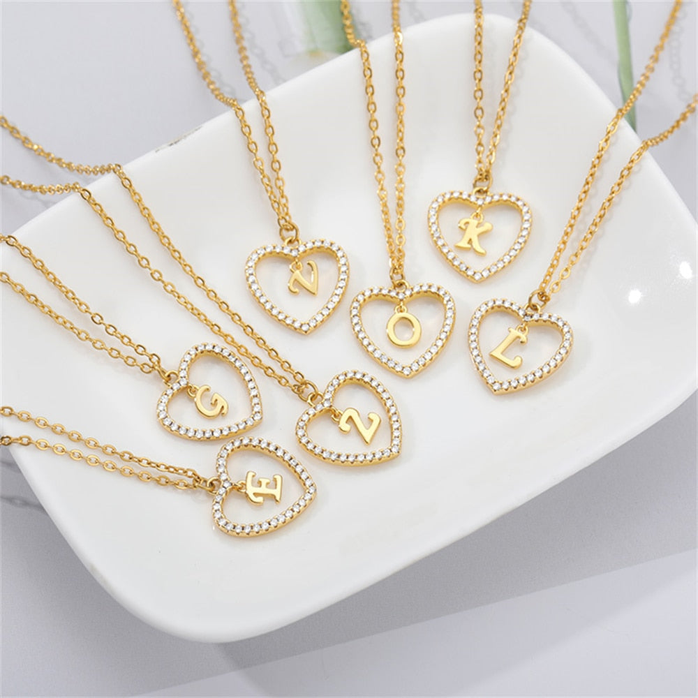 Initials Lette Necklace Pi-Mart
