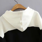 Striped panel hoodie Pi-Mart