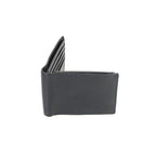 Montauk Leather Club Men's RFID Signal Blocking Genuine Leather Fixed Passcase with Gift Box