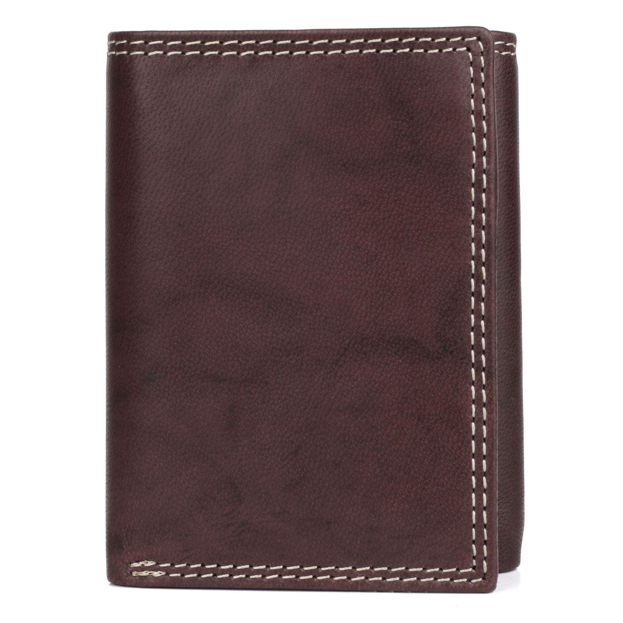 J. Buxton Men's Hunt Three-Fold Leather, Brown