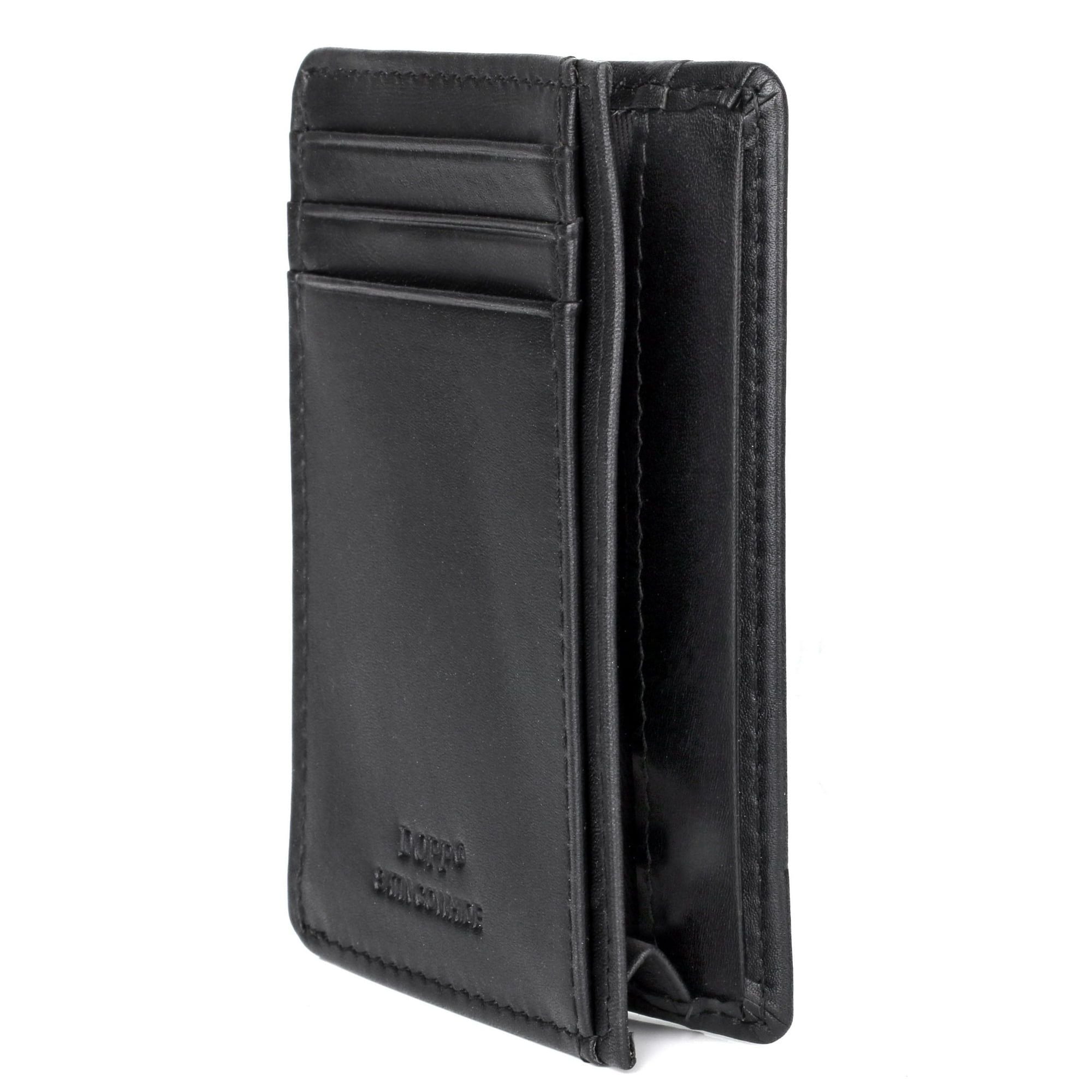 Dopp Men's Regatta Front Pocket Get-Away Leather, Black
