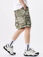 Men's Plus Size Camo Cargo Shorts