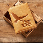 Eagle Tri-Fold in Saddle Tan - Isaiah 40:31 Leather Wallet