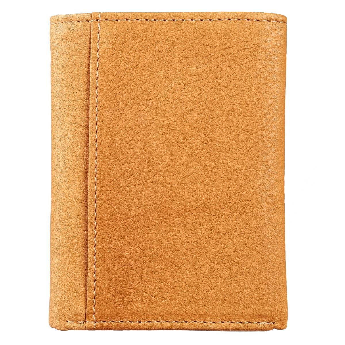 Eagle Tri-Fold in Saddle Tan - Isaiah 40:31 Leather Wallet