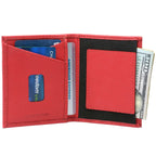 Alpine Swiss RFID Blocking Slim Front Pocket Wallet Leather Business Card Case