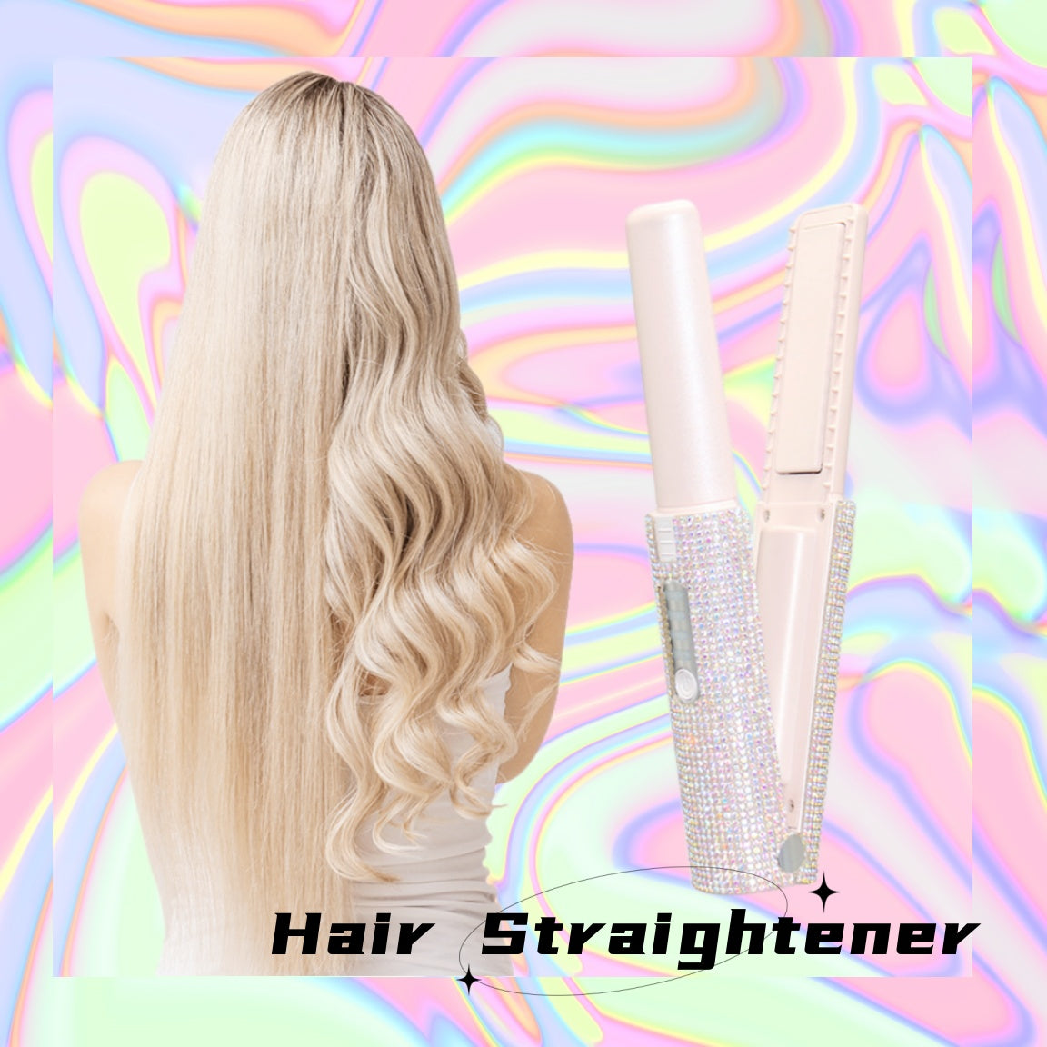 2-In-1 Electric USB Hair Straightening Brush Straightener Brush Multifunctional Comb Straightening Styler Hair Curler Pi-Mart