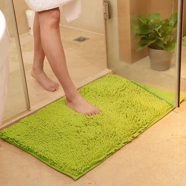 Chenille Absorbent Bathroom Non-slip Floor Mat Pi-Mart