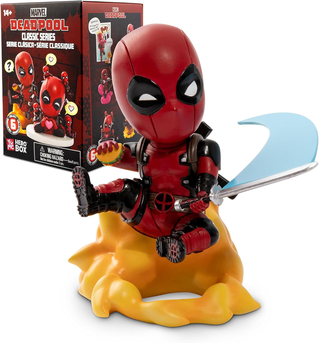 Halloween Deadpool Classic Series Hero Box - Blind Box, 2" to 4" Collectible Toy Figurines, Marvel Superhero Movie Inspired Toy Figure Set, Fun Gifts for Adults, Boys, Girls, and Kids Ages 14+, Single Box - SJB-DIAMOND ELITES
