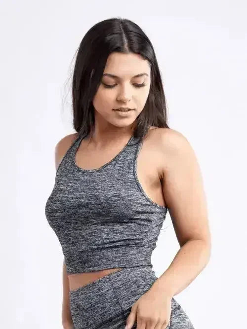 Racerback Training Crop Tank – Lightweight & Breathable for Workouts - SJB-DIAMOND ELITES