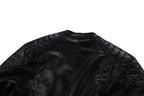 PU leather motorcycle leather jacket Pi-Mart