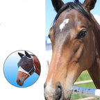Anti-mosquito And Anti-flying Horse Face Mask With Velcro Style Horse Flying Mask Lootquake LLC