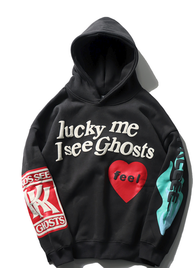 Loose hoodie printed sweatshirt Pi-Mart