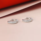 Vintage Earrings 3A Zircon White Gold Plated Pi-Mart