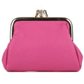 Julia Buxton Women's Pebble Vegan Leather Triple Frame, Fuchsia EasyOptionXY LLC