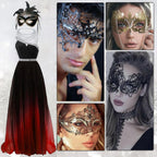 Mask for Women Venetian Metal Party For Carnival Halloween Costume Cosplay - SJB-DIAMOND ELITES