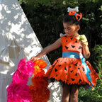 Toddler Kids Caveman Halloween Costume Baby Girls Boys Historical tone ge Caveman Cavegirl Dress Pebbles - SJB-DIAMOND ELITES
