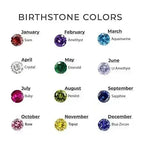 Family Birthstone Necklace, Grandma Gift Birthstone, Heart Necklace