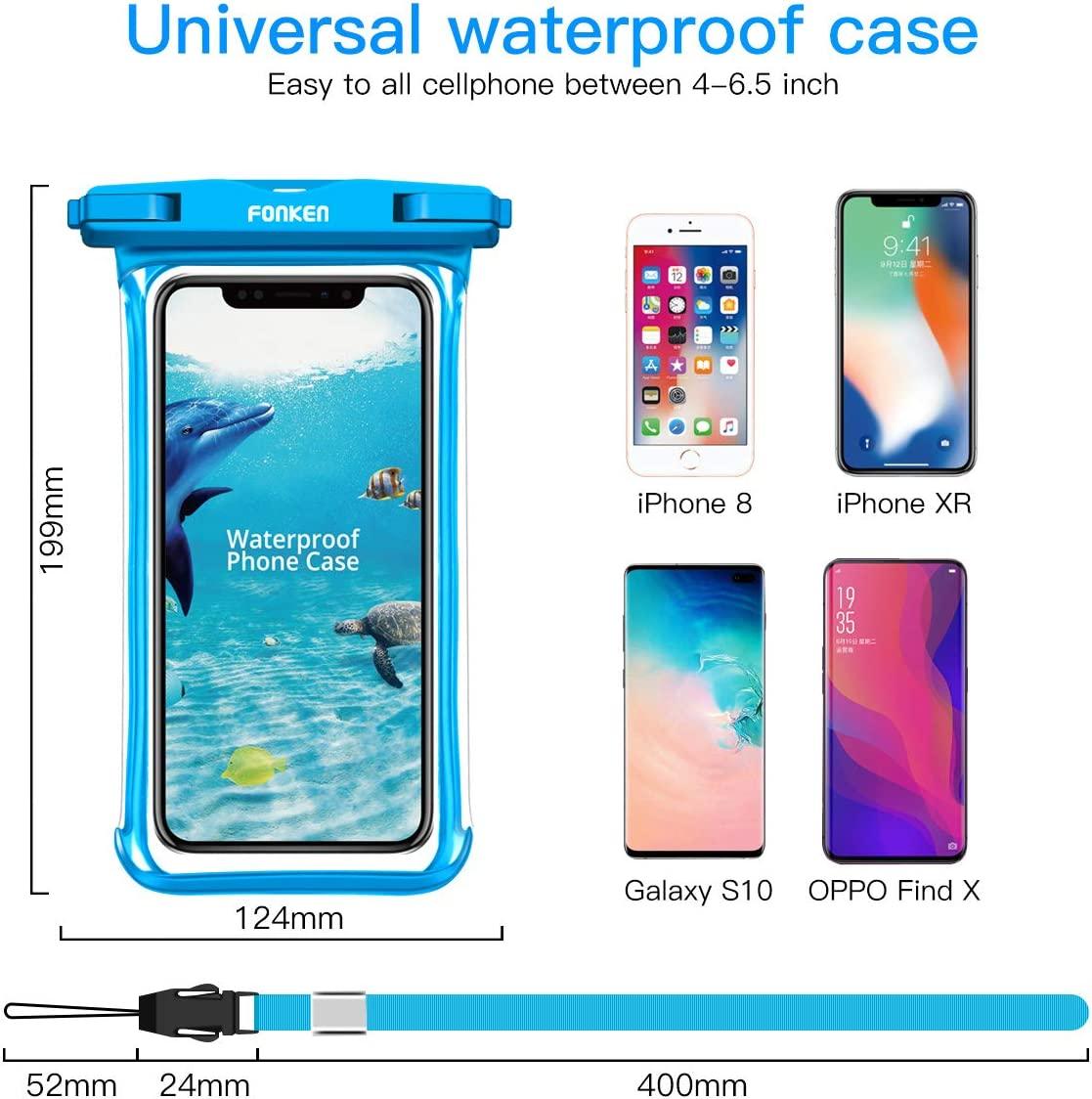 Modern Waterproof Case For Phone Full View Universal Soft Phone Cover For iPhone Water Proof Bag Waterproof Phone Case With Lanyard for iPhone Waterproof Bag Stevvex