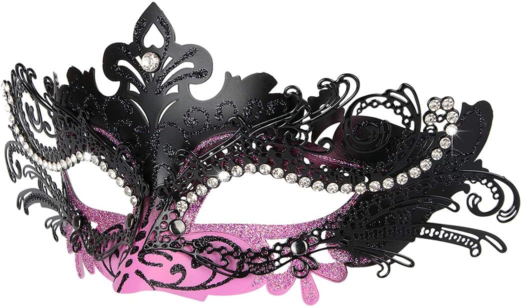 Masquerade Mask, Mardi Gras Deecorations Venetian Masks for Womens - SJB-DIAMOND ELITES