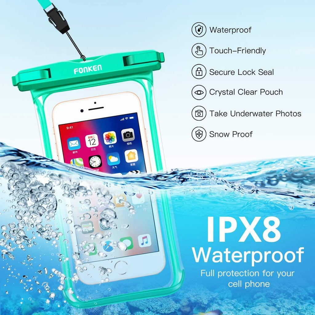 Modern Waterproof Case For Phone Full View Universal Soft Phone Cover For iPhone Water Proof Bag Waterproof Phone Case With Lanyard for iPhone Waterproof Bag Stevvex