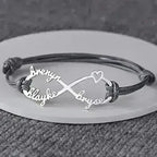 Custom Name Infinity Bracelet | Sterling Silver Mom Jewelry