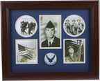 The Military Gift  Store Products Frame Aim High Air Force Medallion 5 Picture Collage Frame. The Military Gift Store
