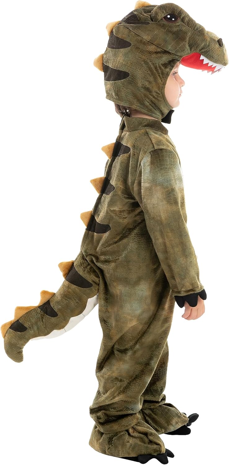 Realistic T-rex Costume Outfit Dinosaur Jumpsuit with Egg for Kids Toddler Halloween Dress-up Party - SJB-DIAMOND ELITES