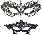 Masquerade Mask for Women Shiny Rhinestone Venetian Party Prom Ball Metal Mask - SJB-DIAMOND ELITES