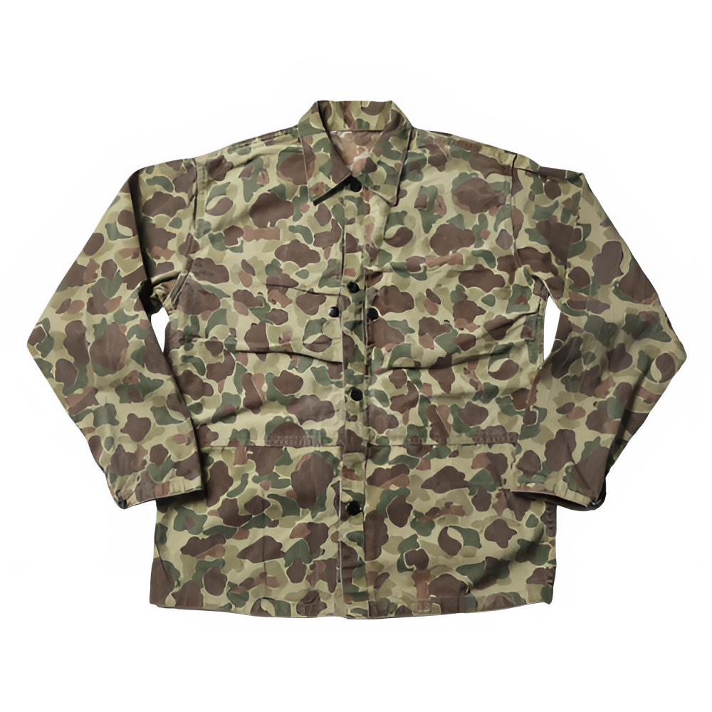 Bronson Mfg USMC P-44 Duck Hunter Camo Jacket Vintage Men's HBT WW2 Reproduction Pi-Mart