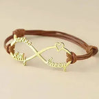 Custom Name Infinity Bracelet | Sterling Silver Mom Jewelry