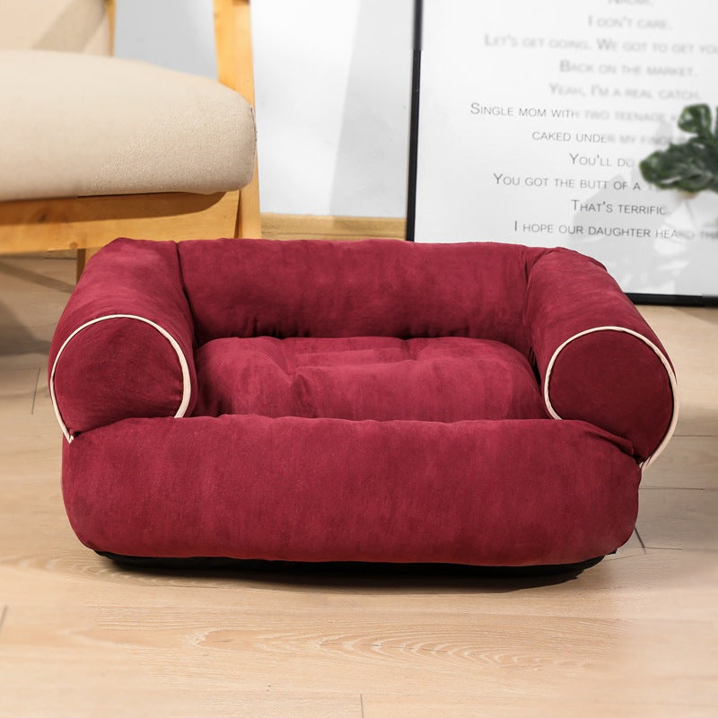 Dog Sofa Bed Sleeping Bag Kennel Cat Puppy Sofa Bed Pet House Winter Warm Beds Cushion Pi-Mart