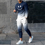 Round Neck Long Sleeve T-shirt Trousers Suit Men Lootquake LLC