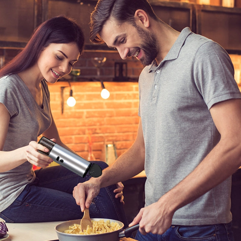 Electric Food Corn Soybean Salt And Pepper Grinder Mill Machine Rechargeable Electric Pepper And Salt Grinder Set With LED Kitchen Gadgets Pi-Mart