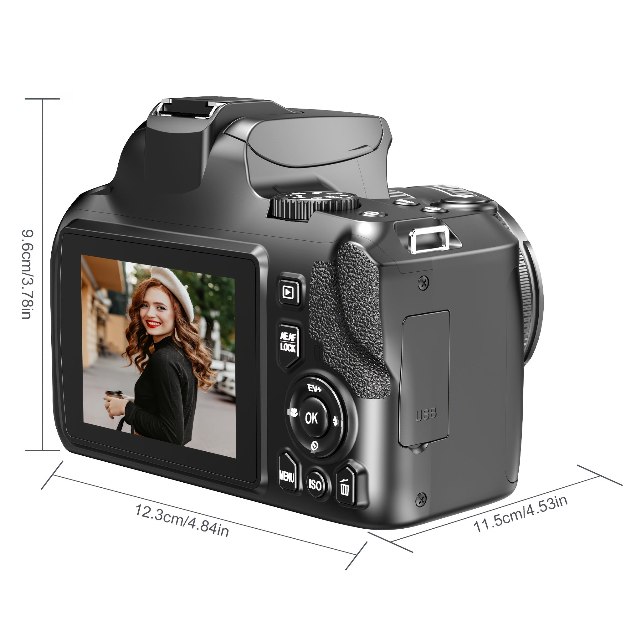 KOMERY W2 Digital Camera, Featuring A 64MP Camera with 10x Optical Zoom And Autofocus, Suitable for Photography And Video, Ideal for YouTube 4K Video Blogging, Comes with Flash, WiFi Connectivity, 64GB SD Card, 2 Rechargeable Lootquake LLC