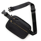 Multifunctional Fashion Fanny Pack – Adjustable Shoulder Strap Travel Breast Bag in Vegan Leather, Ideal Chest Purse for Holiday Sports and Running, Stylish Crossbody Waist Bag for Women - SJB-DIAMOND ELITES