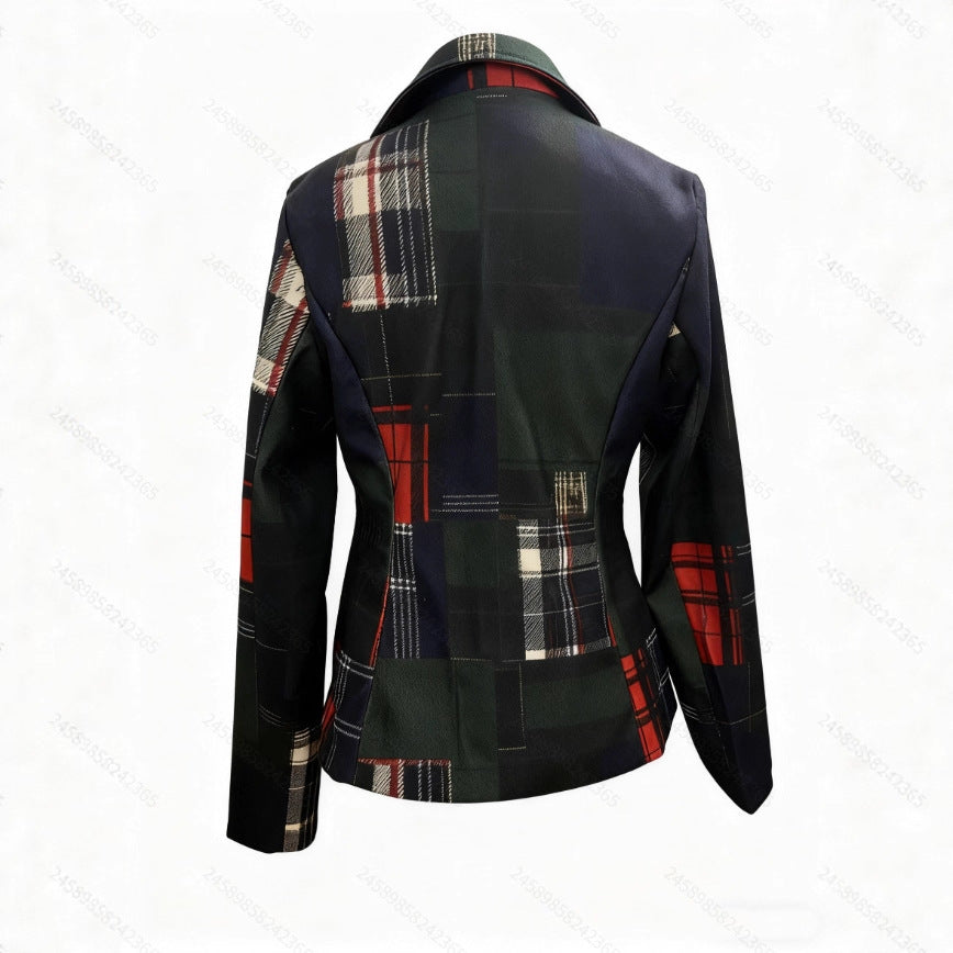 Ladies' Double-breasted Wool Suit Jacket Pi-Mart