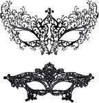 Masquerade Mask for Women Shiny Rhinestone Venetian Party Prom Ball Metal Mask - SJB-DIAMOND ELITES