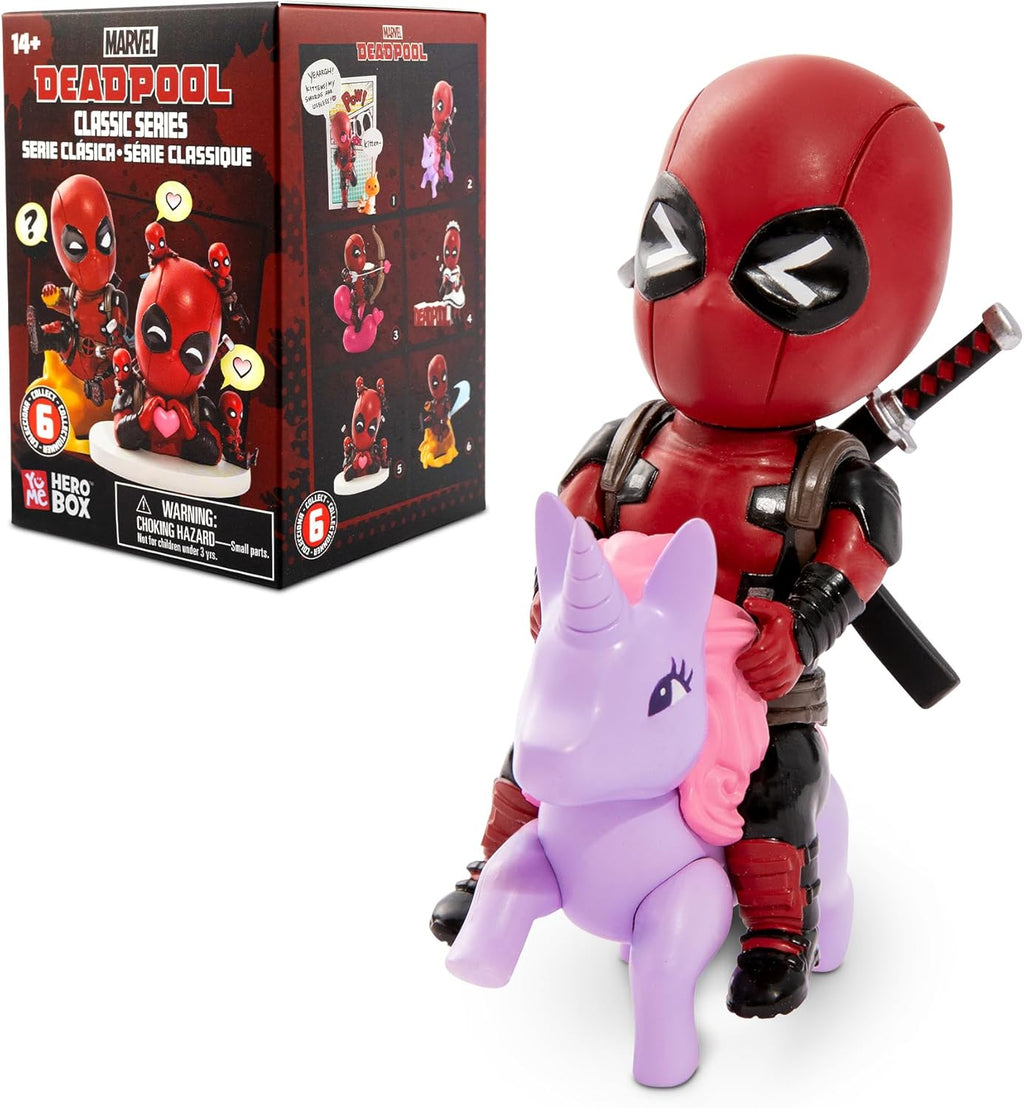 Halloween Deadpool Classic Series Hero Box - Blind Box, 2" to 4" Collectible Toy Figurines, Marvel Superhero Movie Inspired Toy Figure Set, Fun Gifts for Adults, Boys, Girls, and Kids Ages 14+, Single Box - SJB-DIAMOND ELITES