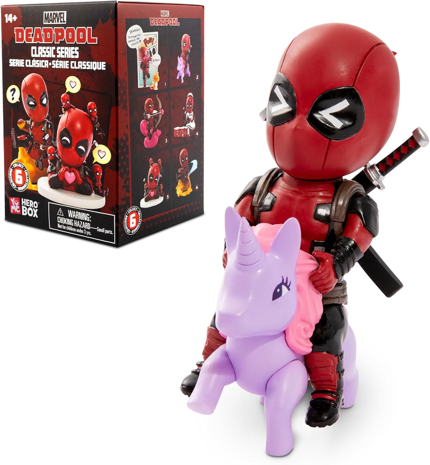 Halloween Deadpool Classic Series Hero Box - Blind Box, 2" to 4" Collectible Toy Figurines, Marvel Superhero Movie Inspired Toy Figure Set, Fun Gifts for Adults, Boys, Girls, and Kids Ages 14+, Single Box - SJB-DIAMOND ELITES