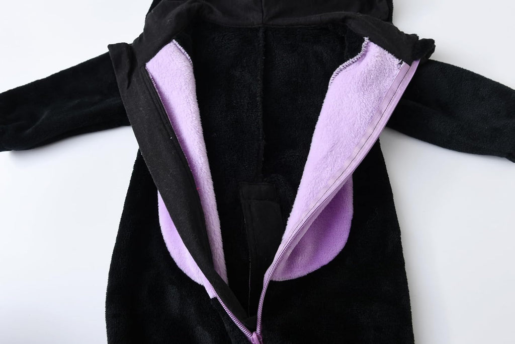 Black Cat Costume for Toddler Baby Girl Boy Halloween Costumes Fuzzy Warm Fall Winter Clothes Halloween Cats Outfit - SJB-DIAMOND ELITES